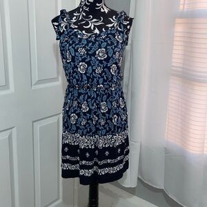 LOFT tie strap double v dress NWT